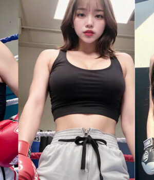 Ai Art Lookbook Sexy Boxing Girl 실사 복싱