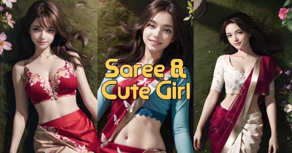 [AI Journey] Saree & Cute Girl / サリー&キュート·ガール   #AIJourney #사리 #Saree #sari