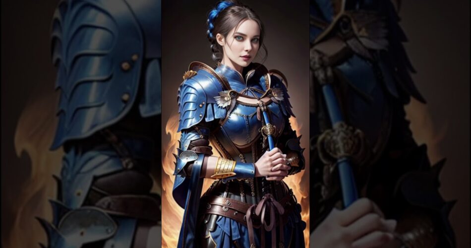 AI ARTblue dragon2Stable Diffusion fantasy armor lookbook #aiart #AI ART #ailookbook