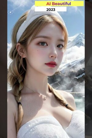 [ AI Beautiful ] I am in Winter Onsen