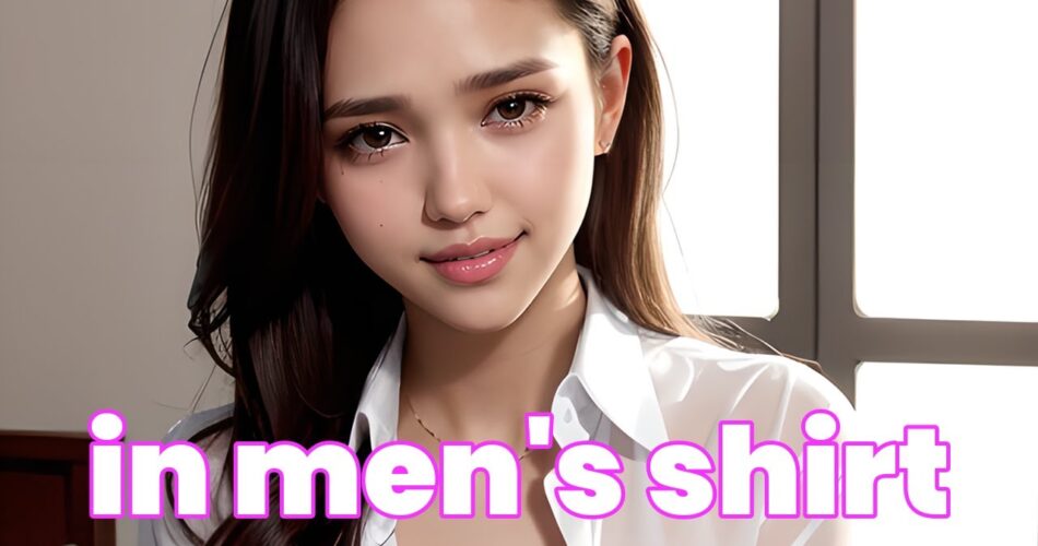 [ AI ART 4K ] Girl in men’s shirt LOOKBOOK (music created by AI Fashion X)