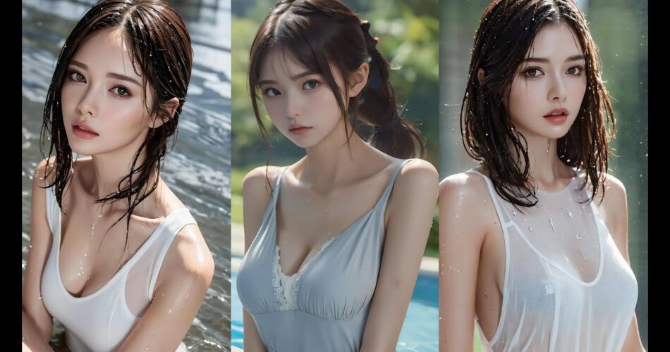 AI美女7 – №14「雨でびしょ濡れの少女達♡」SP