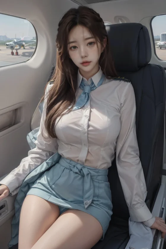 Air Stewardess by AI 갤러리 ai generated